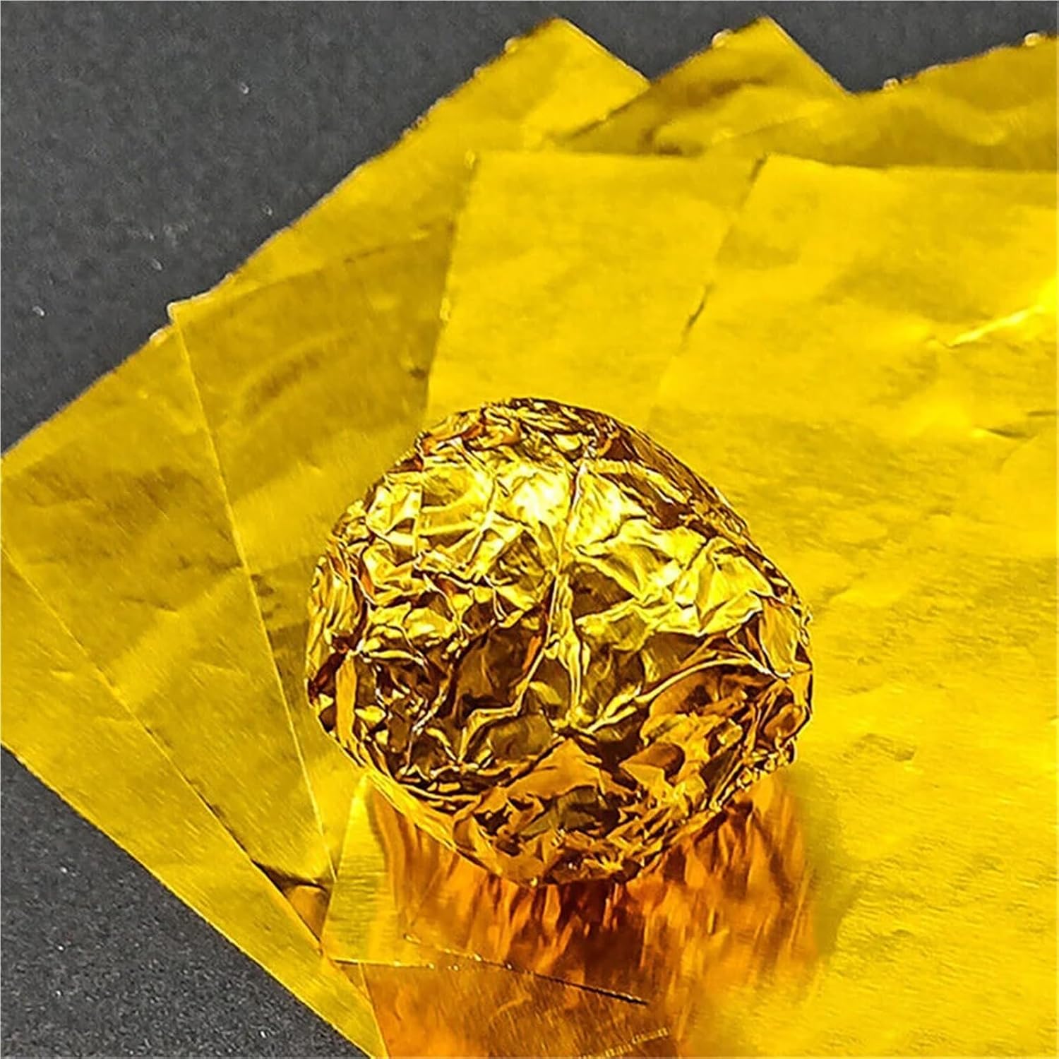 Foil Candy Wrappers 1000pcs 8x8cm Aluminum Foils Wrapping Paper Sheets Foil Candy Package Paper Chocolate Candy Sugar Food Diy Baking Supplies for Homemade Candy(Green)