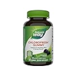 Nature’s Way Chlorofresh Chlorophyll Gummies, Supports Healthy Skin and Body Detox*, Internal Deodorant*, Orchard Fruit Flavored, 60 Gummies