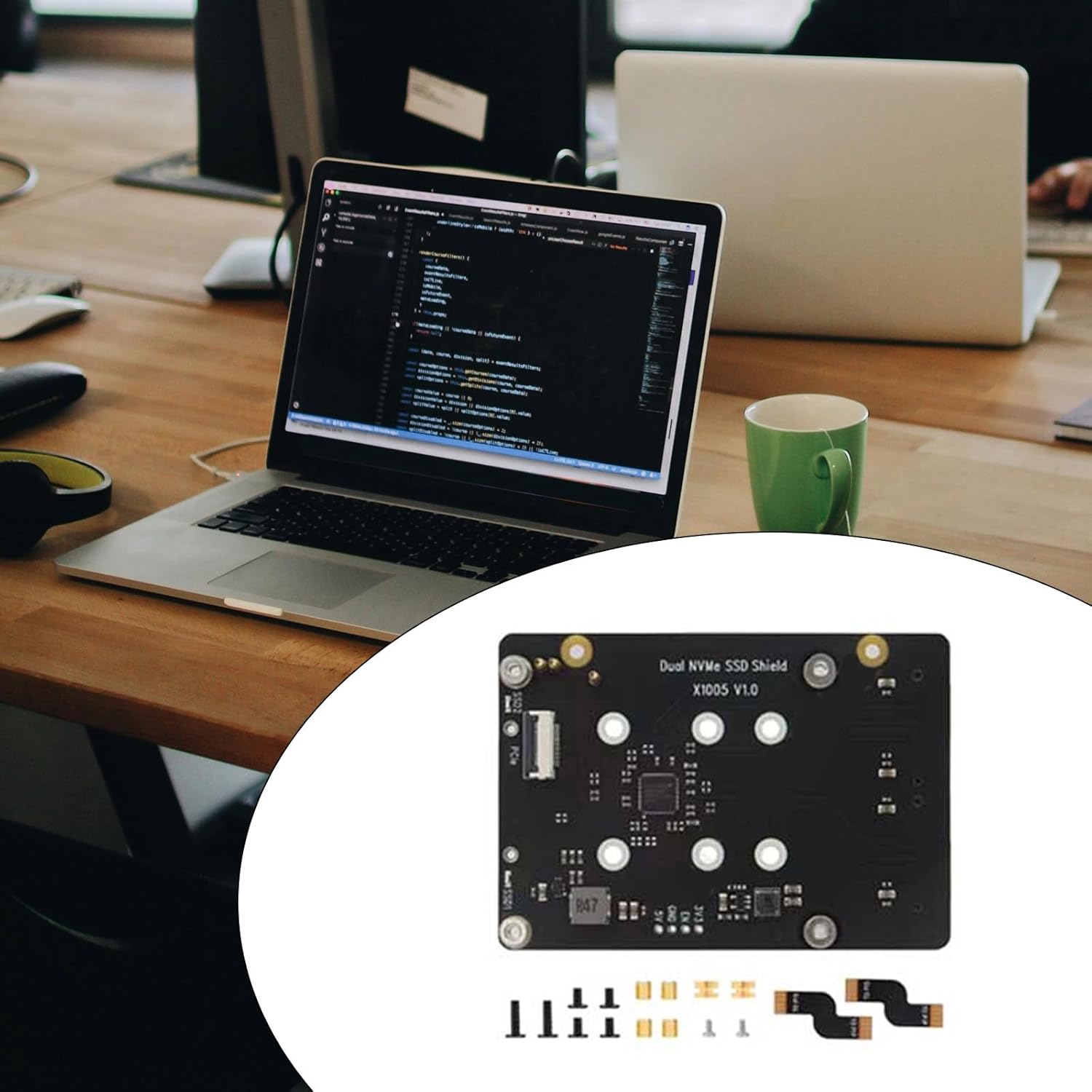 X1005ダブルNVMEソリッドディスクアダプターボード高速PCIE 2.0 8TB容量NVMEダブルソリッドディスクアダプターハッ