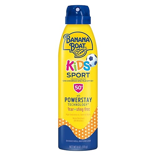 Miniatura 7 de Banana Boat Spray protector solar sin lágrimas para niños, deporte para niños, SPF 50, 6 onzas, loción