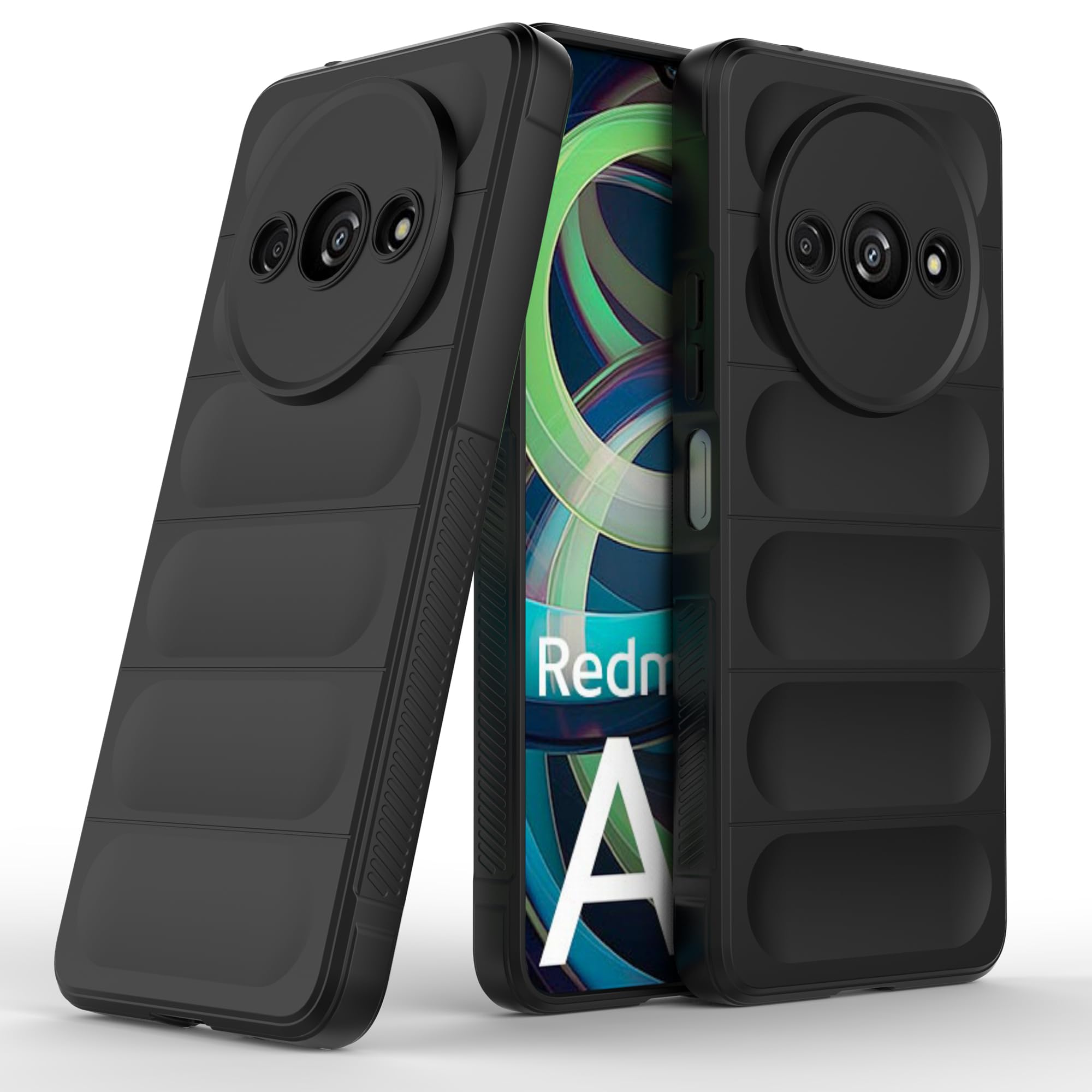 Funda De Silicona Líquida Con MagSafe Para Xiaomi Redmi A3 - Protección Antigolpes, Carga Inalámbrica, Color Negro
