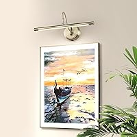 Vista 9 de JOOSENLUX Luces de Pared Modernas a Batería Bronce Antiguo Luces Inalámbricas para Cuadros de Pared de 16.5 Pulgadas Regulables Luces Bajo Encimera