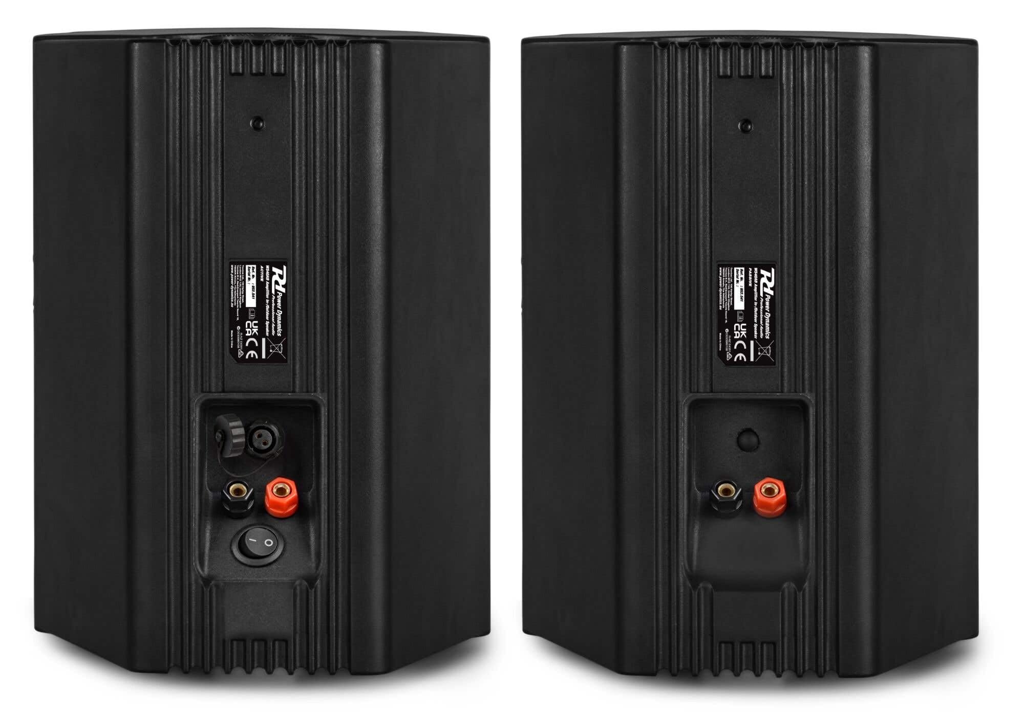 Power Dynamics WS40AB - Altavoz Activo 2 vías con Bluetooth y WiFi, 200W máx., woofer 4", para Interior y Exterior, Pared o Techo, Ideal para música Ambiental