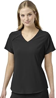 WonderWink Mens Renew Women's Zip Accent Scrub Top