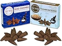 Vista 36 de TRUMIRI Conos de incienso de reflujo – Paquete combinado de 20 conos de incienso en cascada – 10 limoncillo + 10 eucaliptos – Conos de incienso