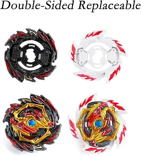 Miniatura 2 de Hozuumo Juego de trompos Gyro Battling Top Burst Gyro, con lanzadores de giroscopio y mango, juego de combate, regalo para niños, B-145