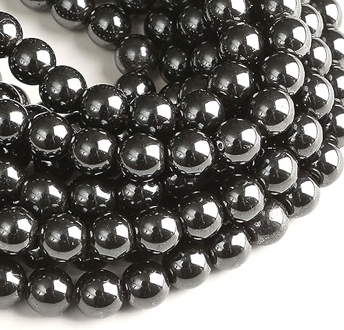 Vista 65 de Hixhro 120 cuentas de madera sueltas de wengué africano natural de 0.236 pulgadas para fabricación de joyas con cordón elástico de cristal y cuentas