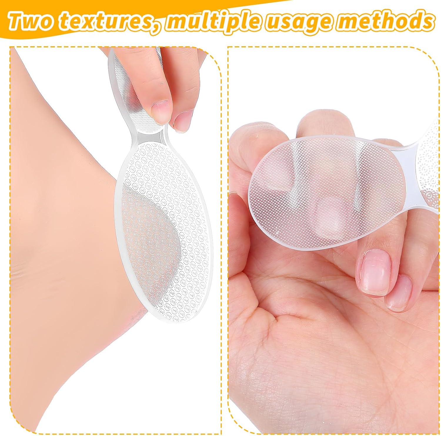 3PCS Glass Foot File Foot Heel Scrubber Rough and Smooth Sides Callus Remover Professional Nail File Foot Care Pedicure Tool for Dead Skin Scraper Wet and Dry Feet Cracking Women Men