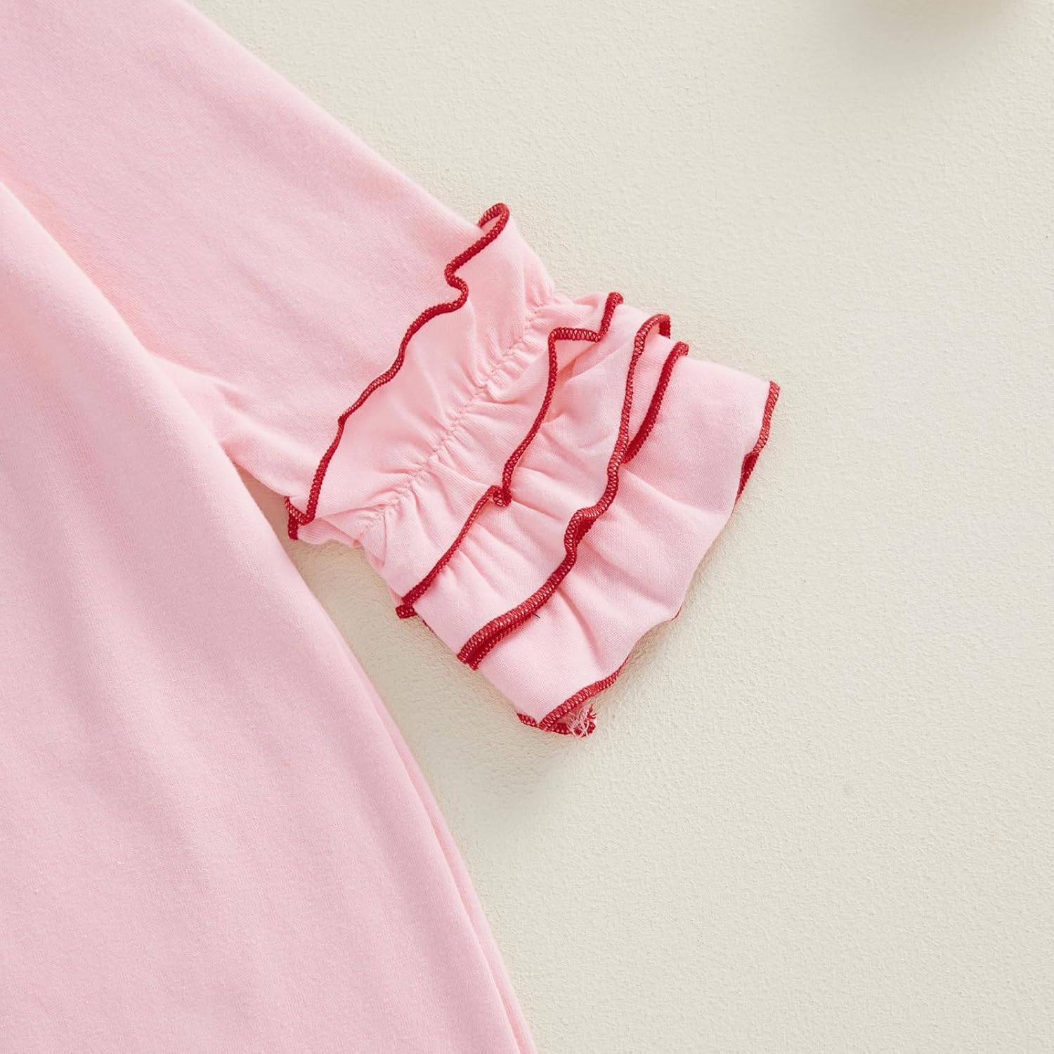 MoZiKQin My First St Patricks Day Baby Girl Outfit Clover Ruffle Romper Long Sleeve Tiered Jumpsuit Irish Baby Clothes - Image 8