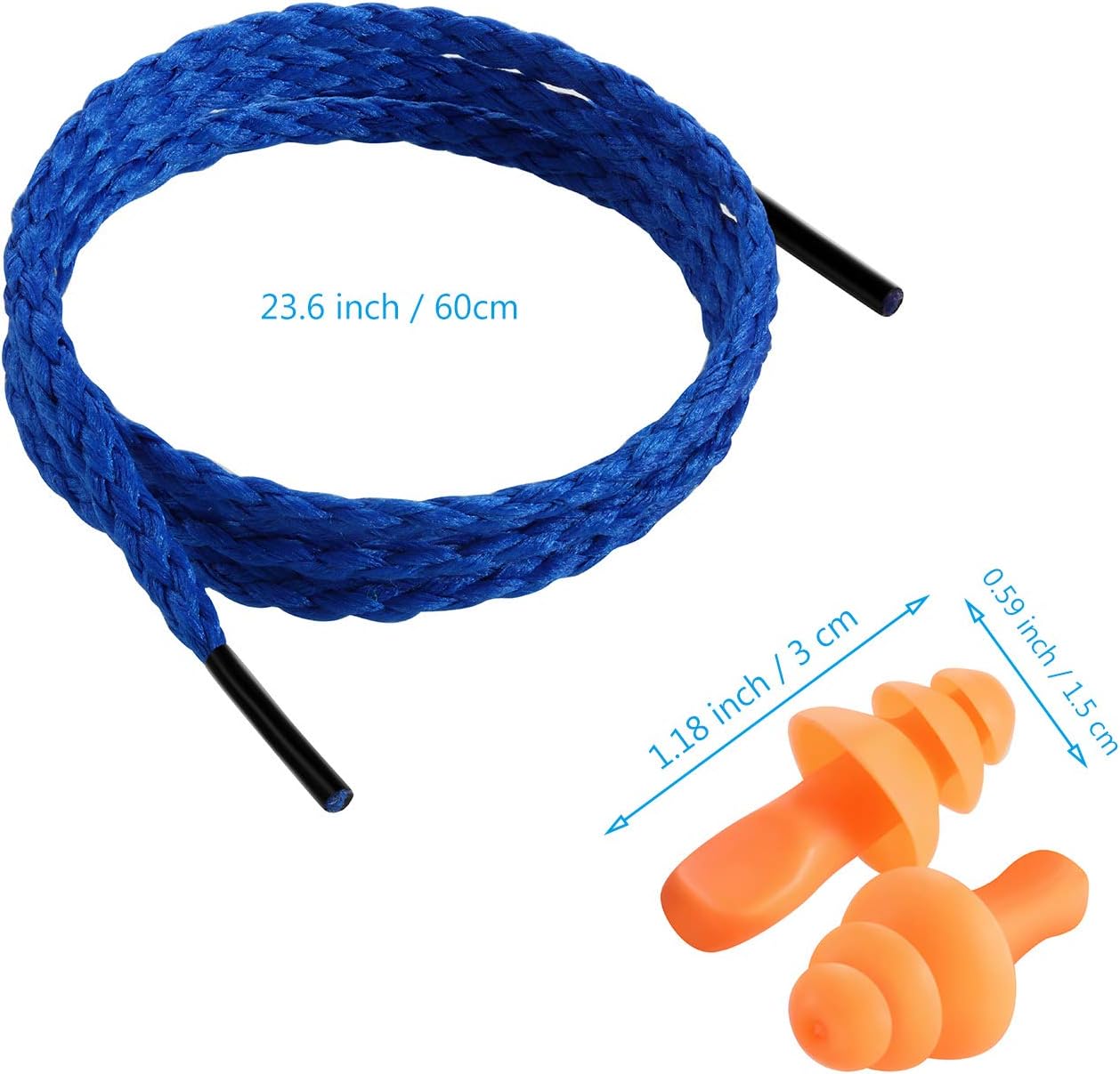 Frienda Silicone Corded Ear Plugs Reusable Earplug for Noise Reduction, 150 image 5