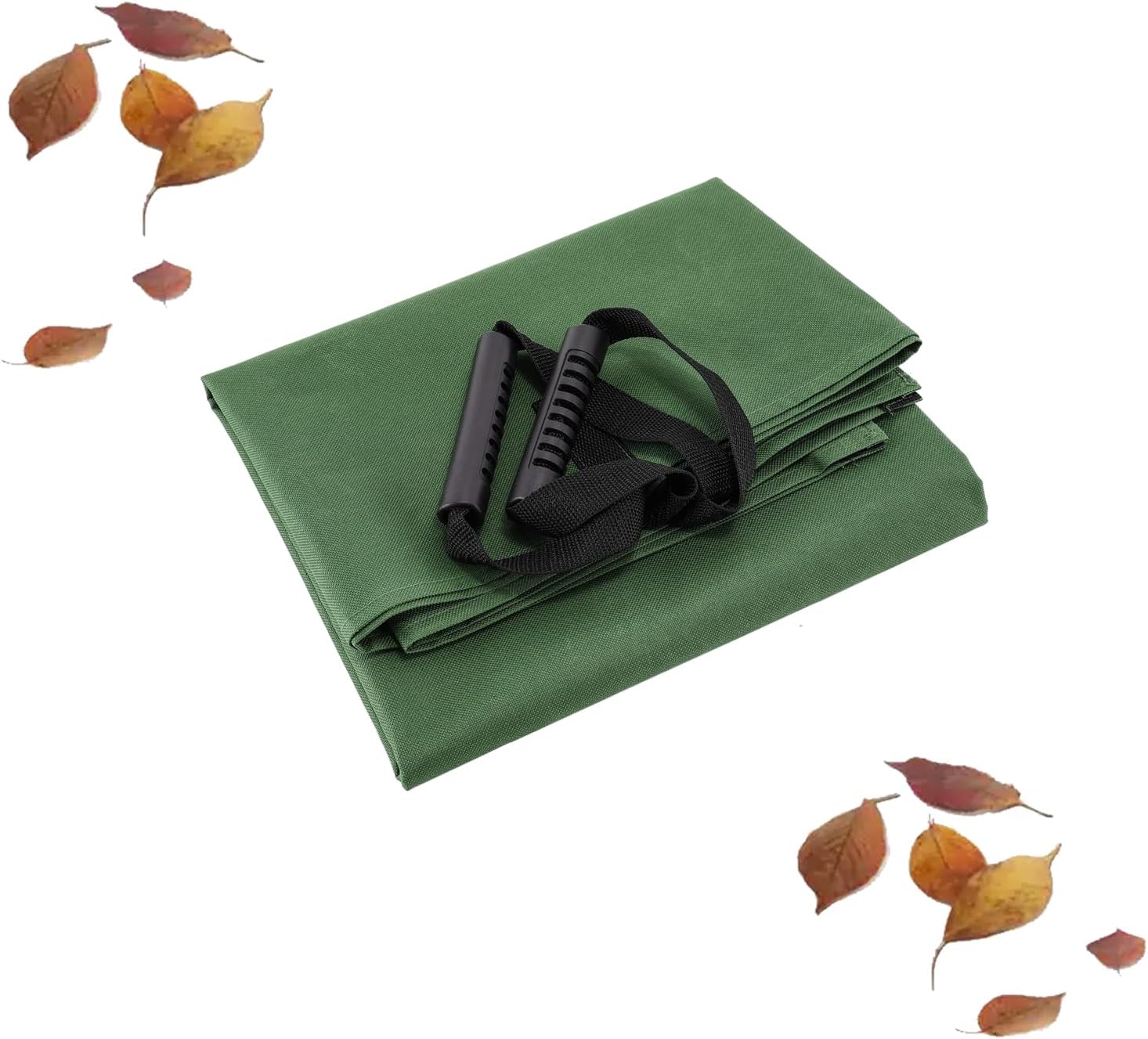 Leaf Bag for Collecting Leaves Reusable Garden Yard Waterproof 2 IN 1 Waste Bags Leaf Tarp Trash Canvas Heavy Duty Storage Lawn Container Collapsible with Handle (Green 2)