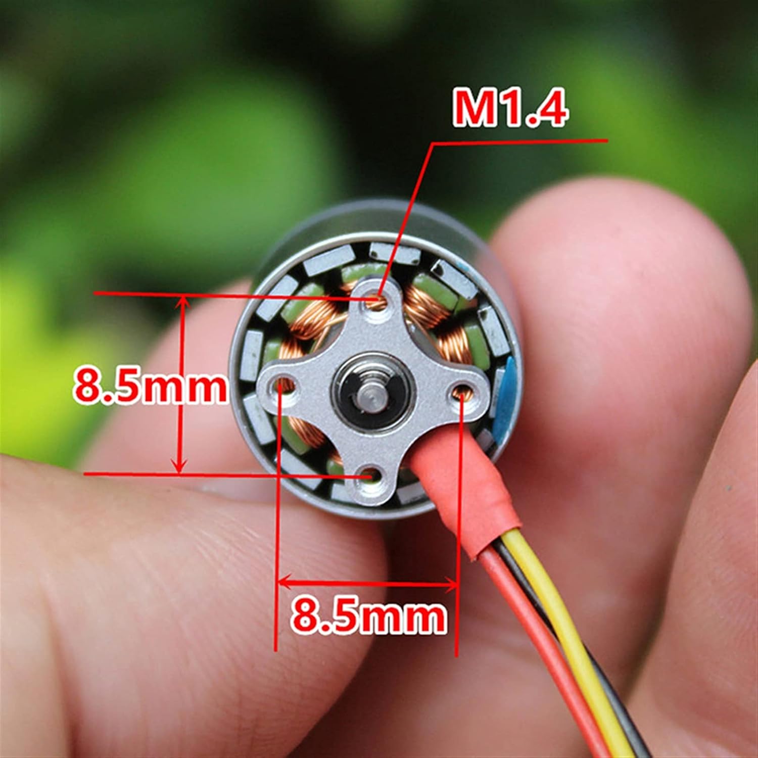 WYanHua-Motor Mini RC Quadcopter Drone Motor, Micro 1104 Brushless Motor, 1-2S 4300KV, Brushless Motor for DIY Mini FPV Indoor Traversing Machine Mini Precision