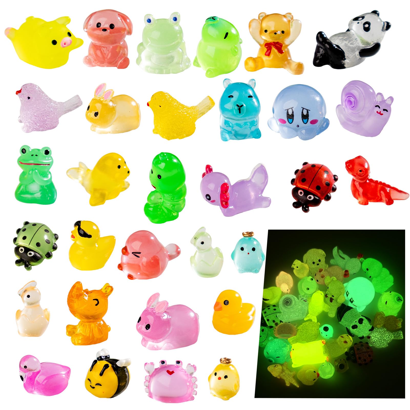 Set Of MINIATURE ANIMALS Random Assortment Micro Mini For Fairy Gardens ...