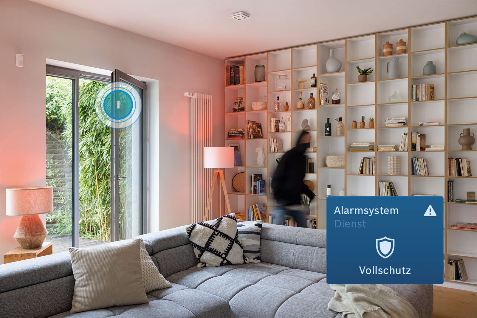 Bosch Smart Home Tür-/Fensterkontakt II Plus, Einbruchschutz mit smartem Sensor zur Erschütterungserkennung, kompatibel mit Amazon Alexa und Google Assistant, 2er-Set