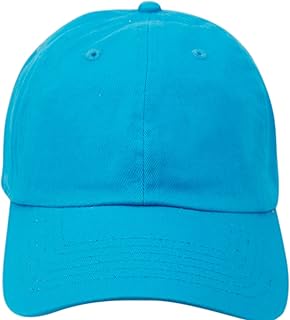 Washed Low Profile Cotton and Denim Baseball Cap (TURQUOISE),One Size