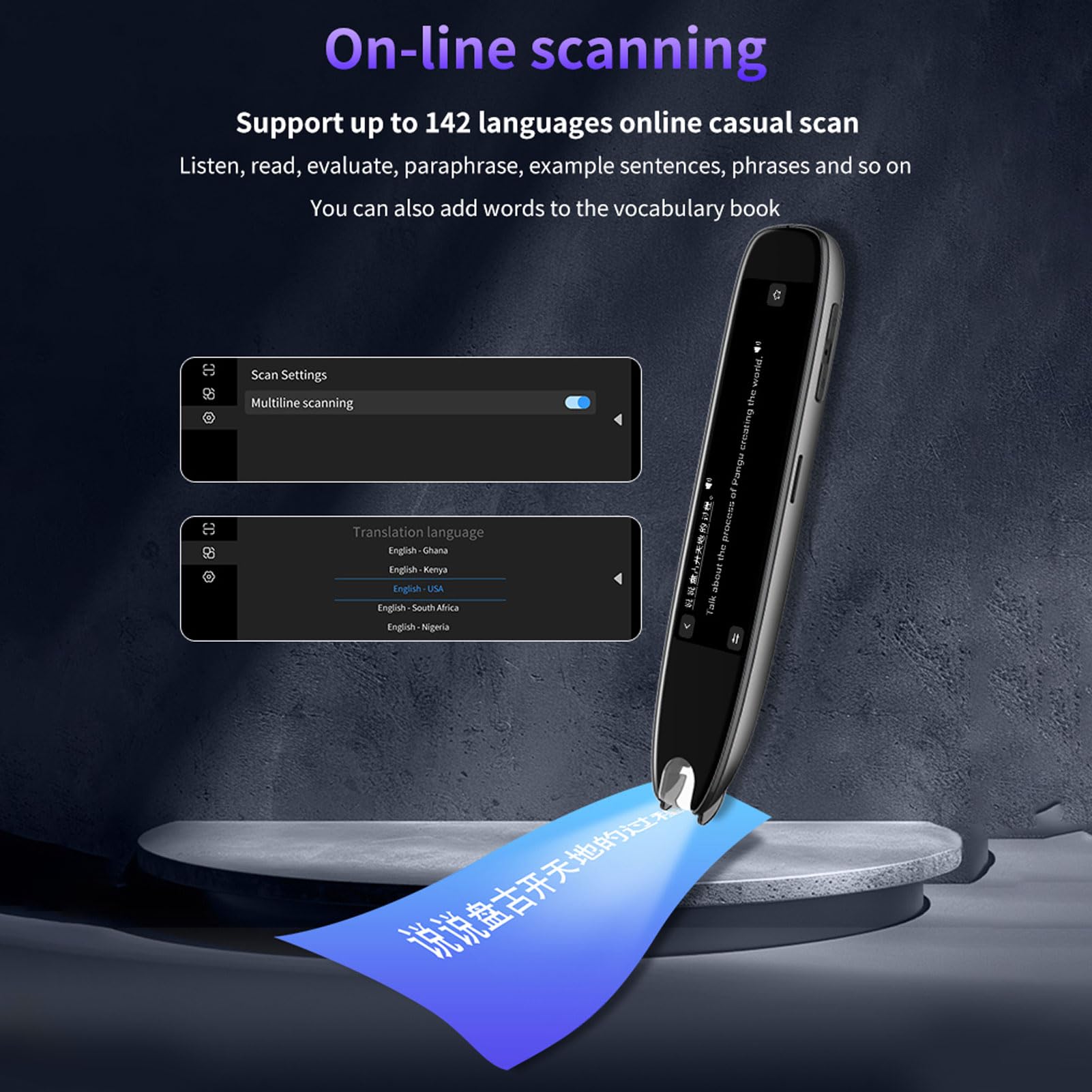 Amazon.co.jp: 翻訳スキャンペン、テキスト読み上げリーダーペン、142