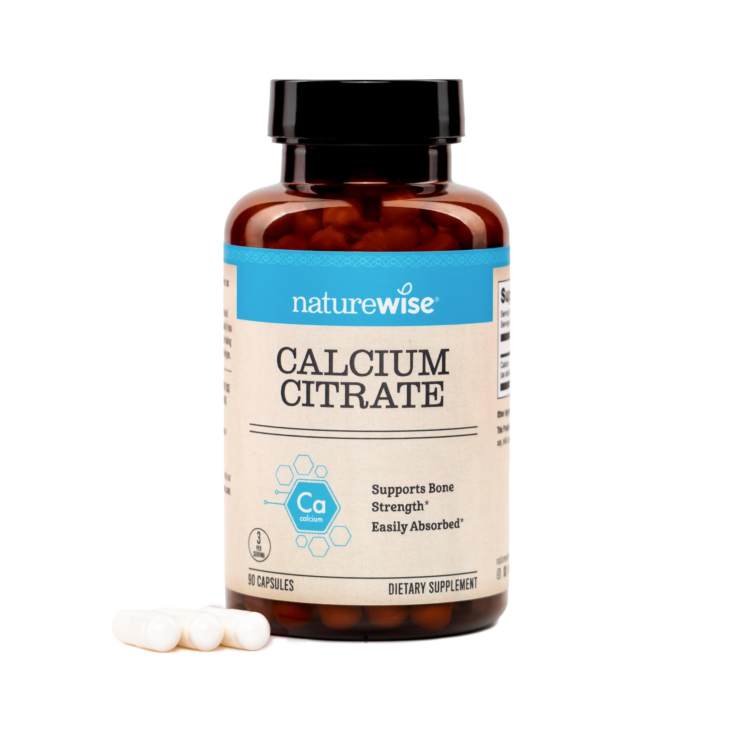 NatureWise Calcium Citrate 500mg Capsules