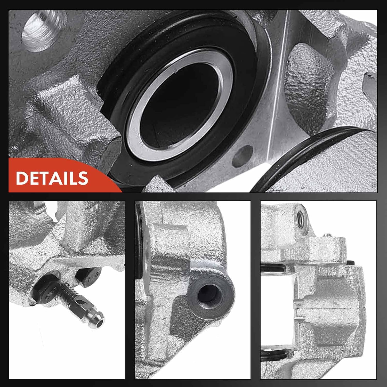 A-Premium Disc Brake Caliper Assembly Without Bracket Compatible with Select Volvo Models - 740 1985-1992, 745 1985, 760 1983-1990, 940 1991-1995, 960 1992-1997 - Rear Left Driver Side
