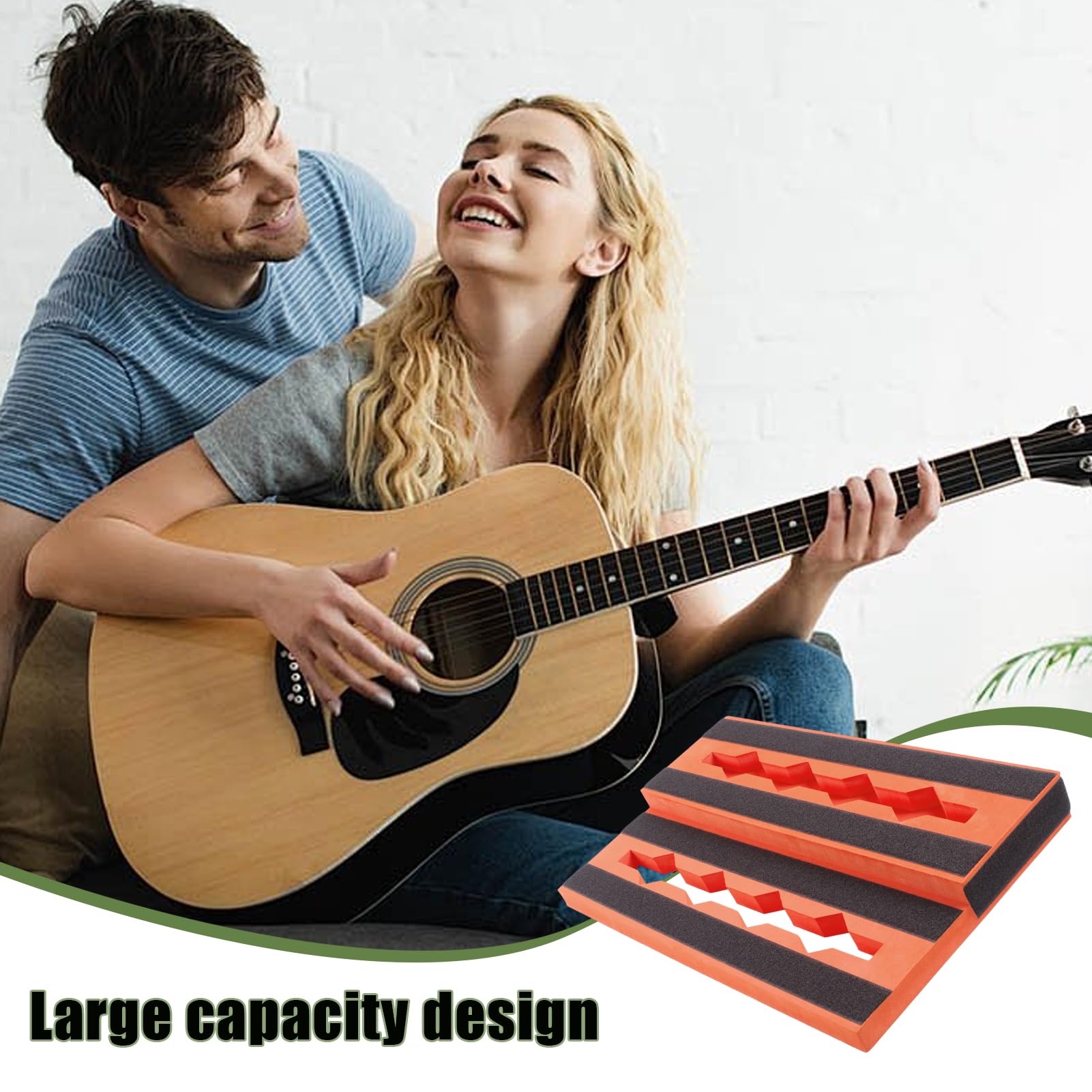 Pedale per chitarra, pedaliera per basso, pedali alimentati, pedali antiscivolo, per chitarra portatile, leggeri per strumenti musicali per casa, scuola, viaggi