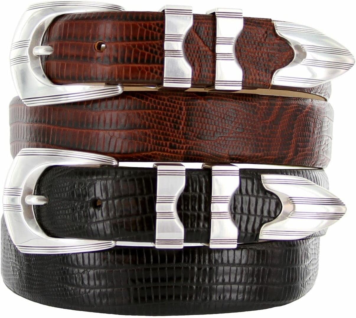 BS8120 Genuine Full-Grain Cowhide Leather Designer Golf Dress Belt 1-1/8"(30mm) Wide