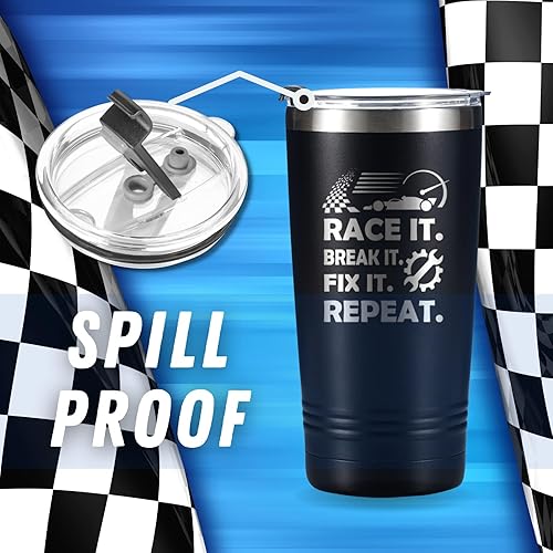 Miniatura 6 de Onebttl Taza de café de viaje de 20.0 fl oz20 onzas, para amantes de las carreras de coches, corredores, entusiastas de los coches de carreras, con