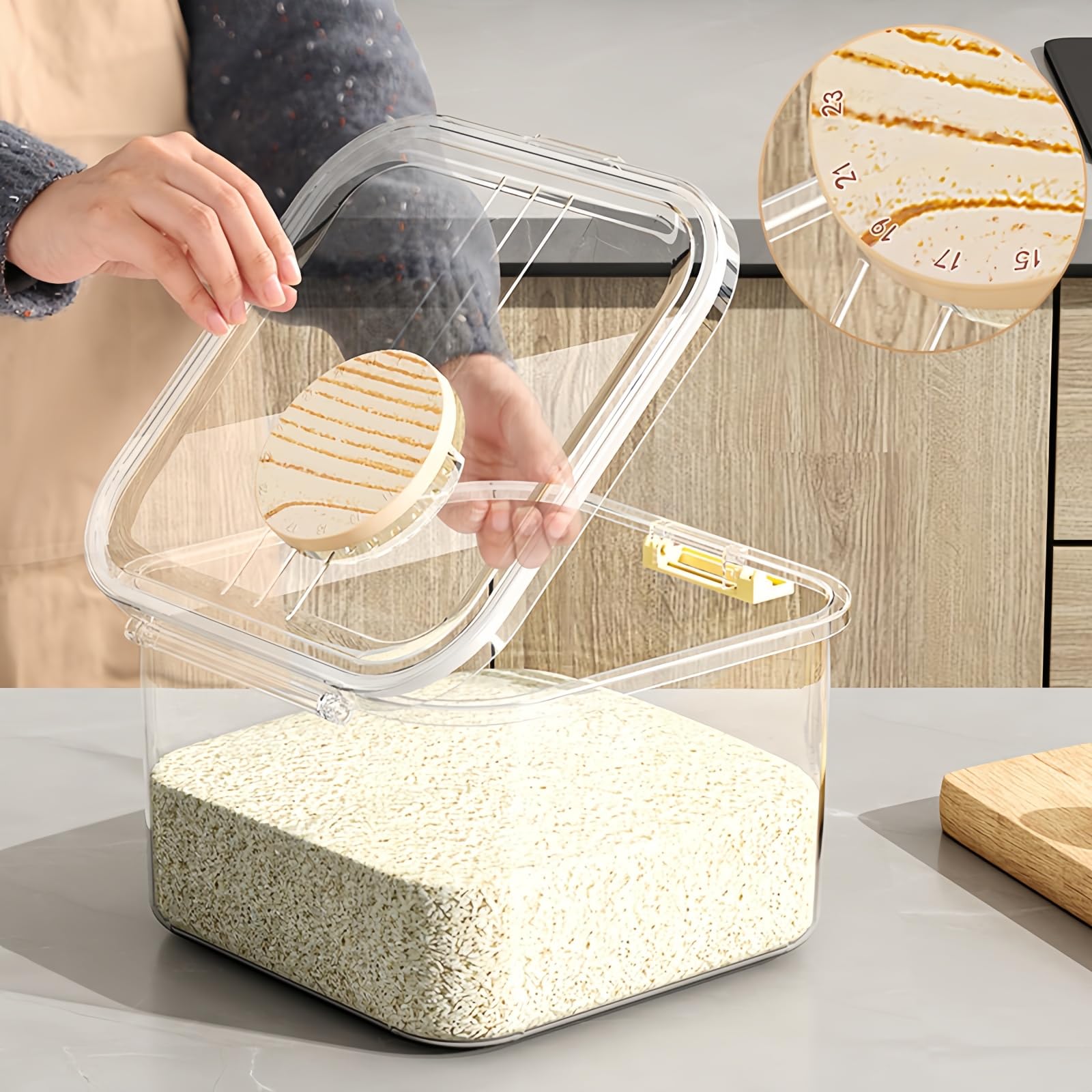 Amazon｜BDHD 米びつ 保存容器 米櫃 10kg ライスストッカー 大容量