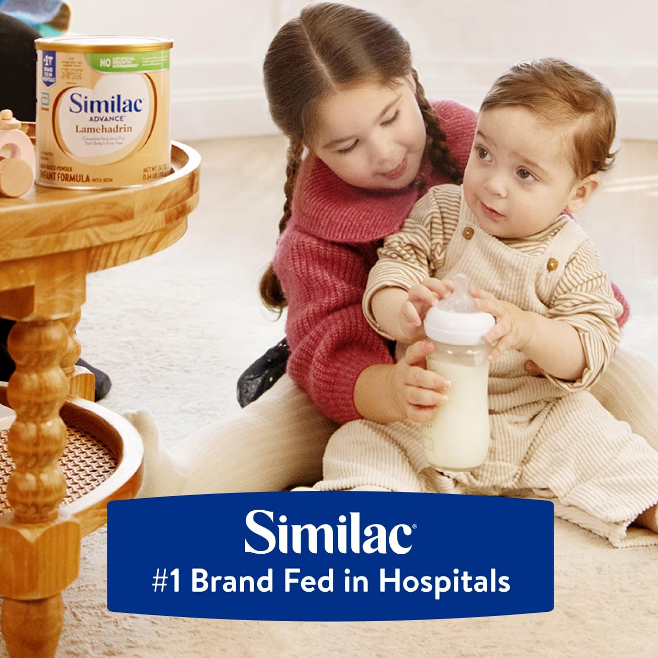 Similac Advance Lamehadrin Infant Formula with Iron (4 Pack) | Badatz Certified Kosher, Powder Baby Food, 24.7 oz Per Can