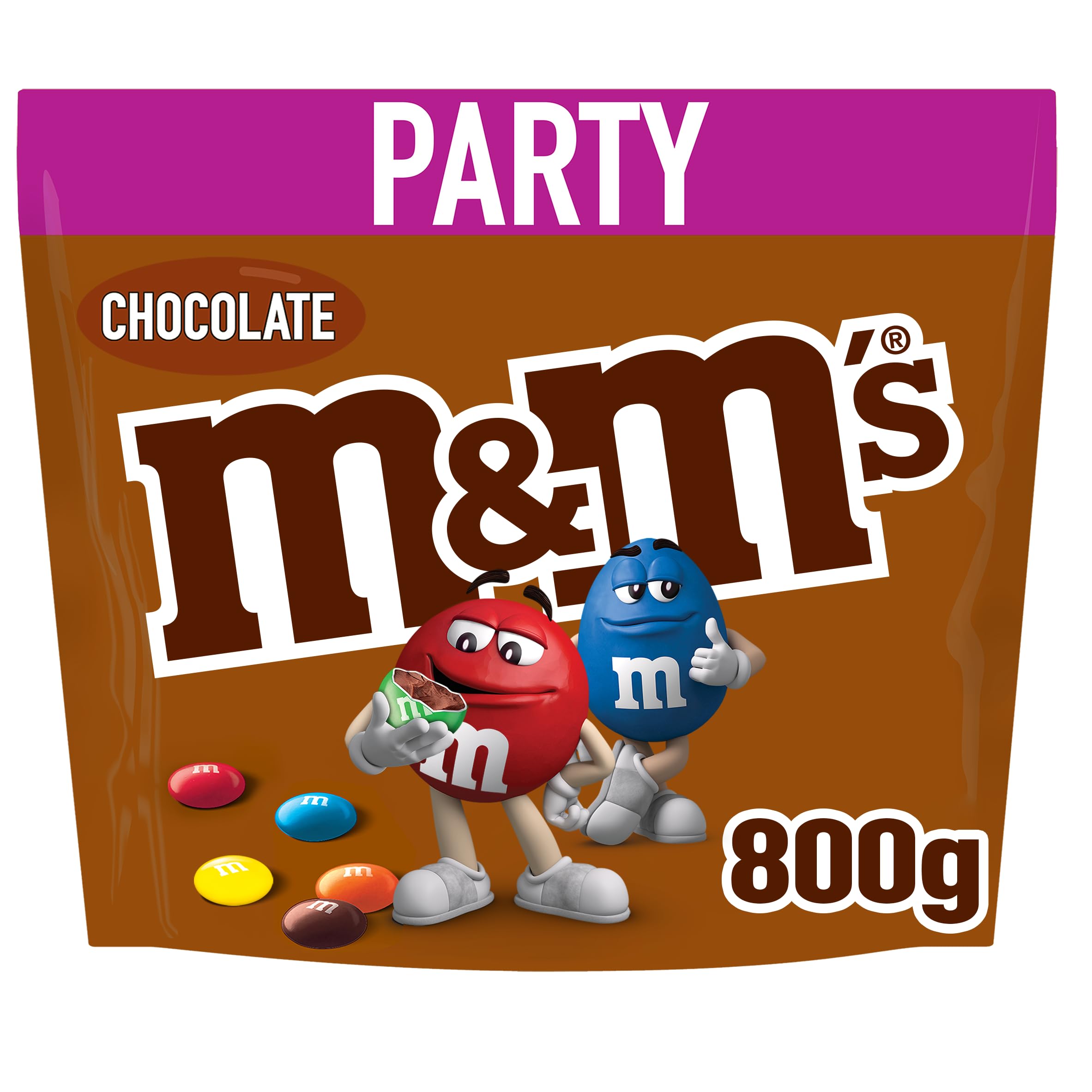 M&M’s Milk Chocolate Sweets Bulk Bag 800g – Chocolate Candy Sharing Bag, Milk Chocolate Sweets, Bulk Chocolate Treats, Party Sweets, Chocolate Bag for Gift, Snacks & Sharing