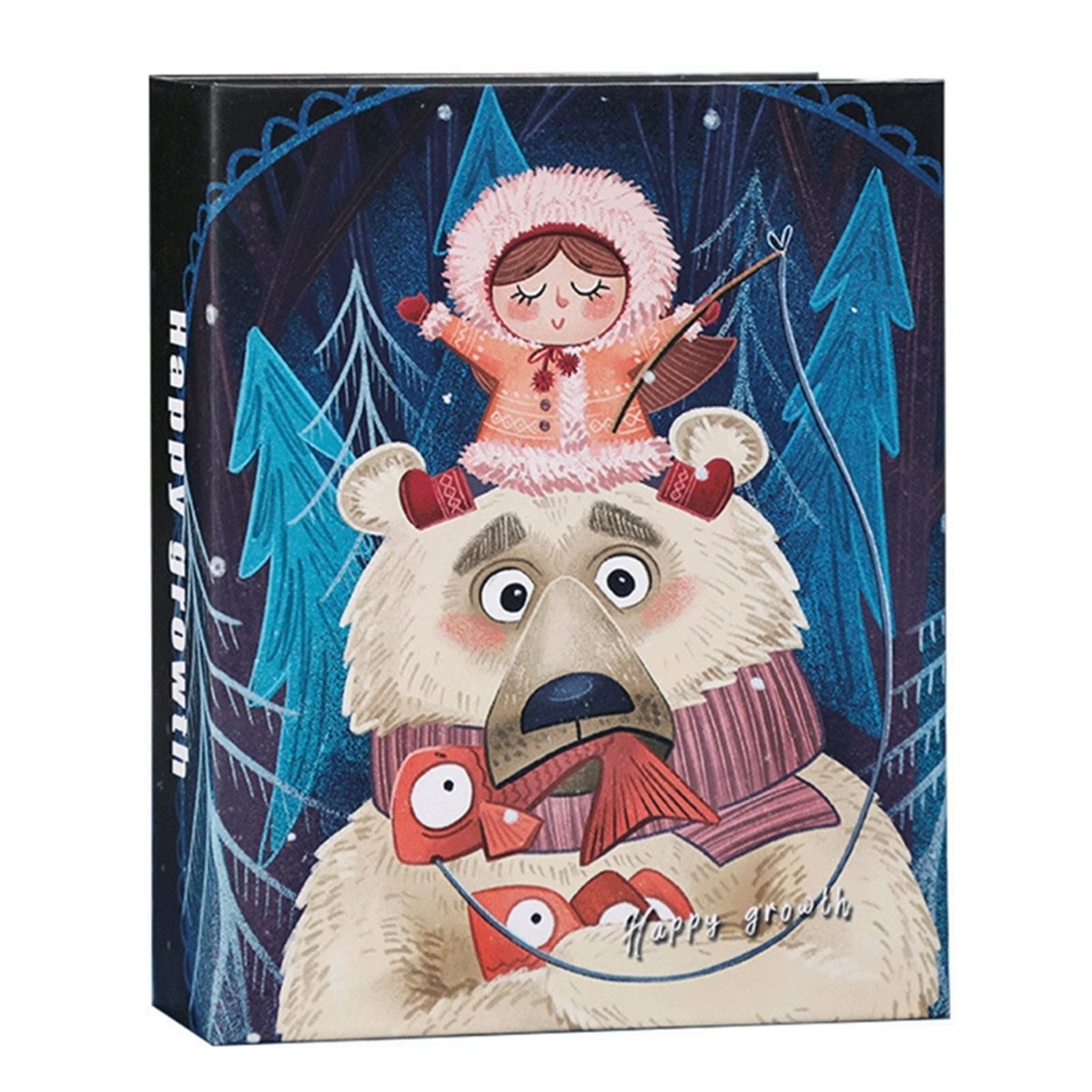 Bricolaje Libro de Diario de álbumes de Fotos de Viajes for Oficina de Viaje Escuela Secundaria Escuela de Negocios Memoria de Regalo (Color : Bear and Child)