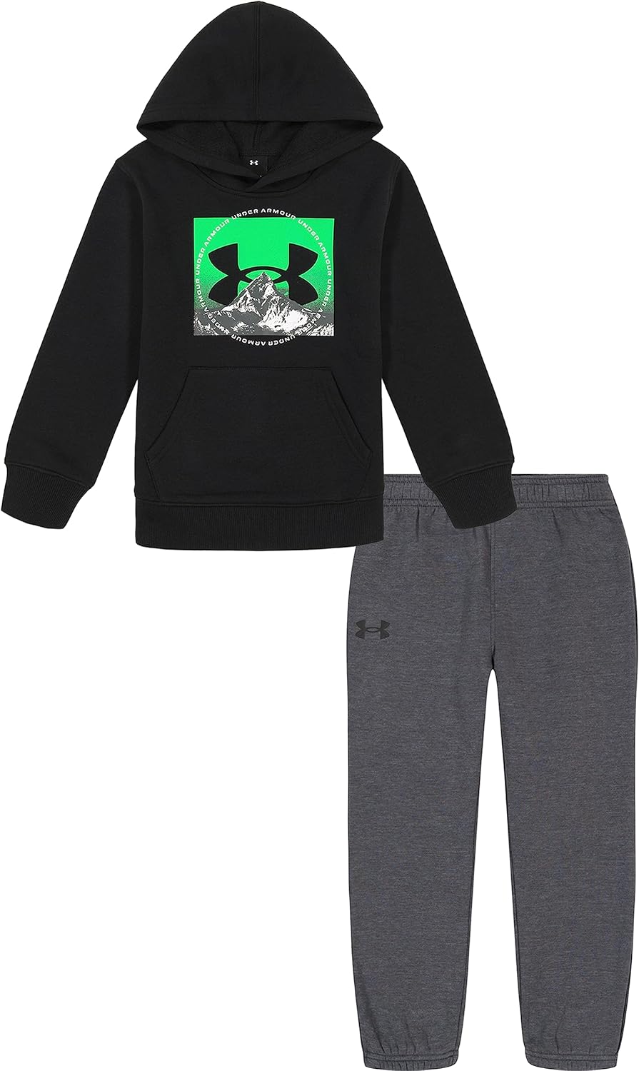 Under Armour Boys 2-Piece Hoodie Sweatshirt and Fleece Pants Set, Outdoor Collection