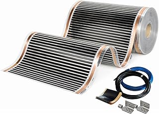 Infrarot Heizfolie CALORIQUE NEO – Elektrische Fußbodenheizung 100 cm, 150 W/m² – Länge 0,5m² – Ultrflache Heizfolie für Laminat, Vinyl & Parkett – Für Neubau und Renovierung
