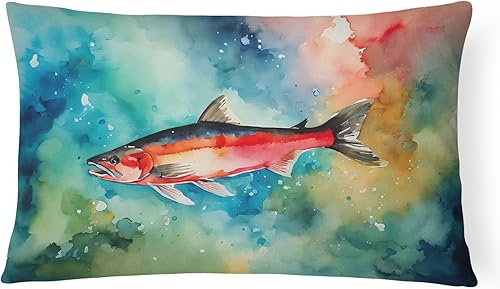 Miniatura 6 de Caroline's Treasures DAC2845PW1216 - Almohada decorativa de garza azul, lavable a máquina, para interiores y exteriores, para sofá, cama o patio,