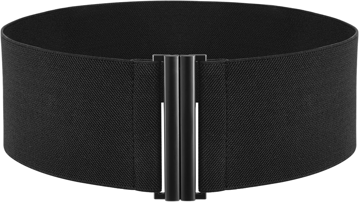 TOURZOO Elastic Belt for Women Wide Waist Corset Belt Cinch Belt Vintage Stretchy Waistband for Dresses