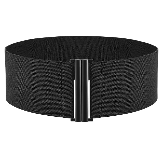 TOURZOO Elastic Belt for Women Wide Waist Corset Belt Cinch Belt Vintage Stretchy Waistband for Dresses