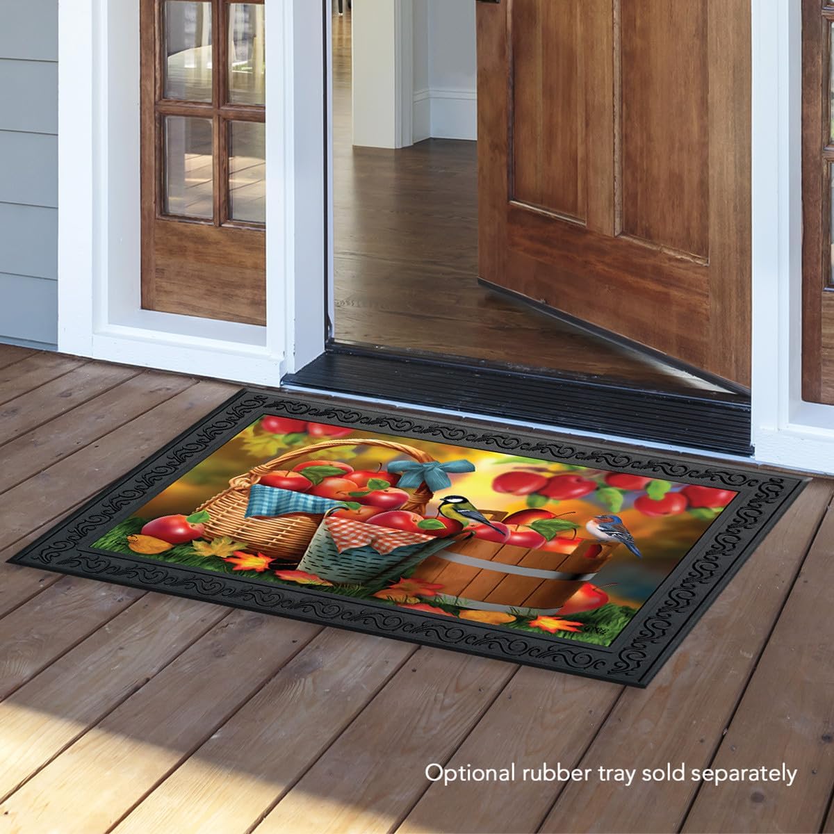 Briarwood Lane Harvest Apple Basket Fall Doormat