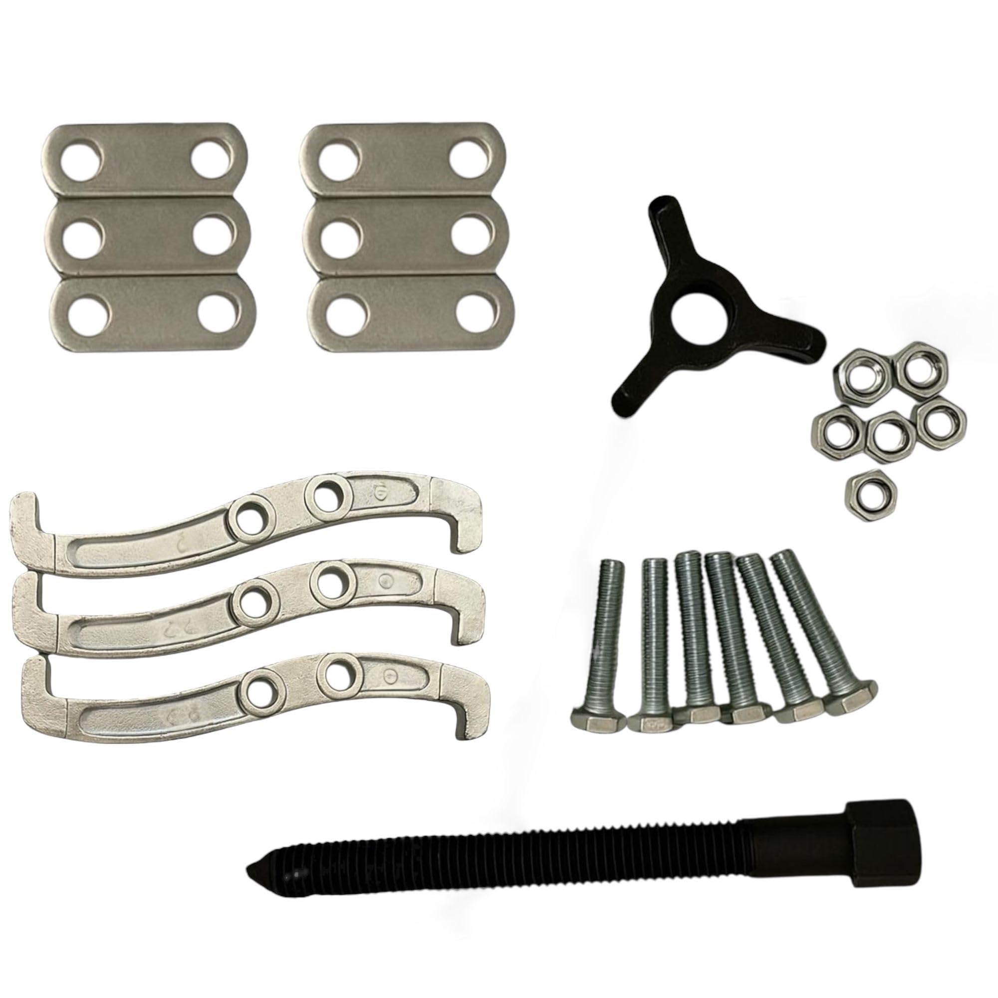 topolenashop Estrattore a 3 Ganasce Reversibili 75/100/150 mm (6") | Kit Rimozione Cuscinetti, Pulegge, Volani, Dischi Freno | Strumento Professionale per Impieghi Gravosi 02271
