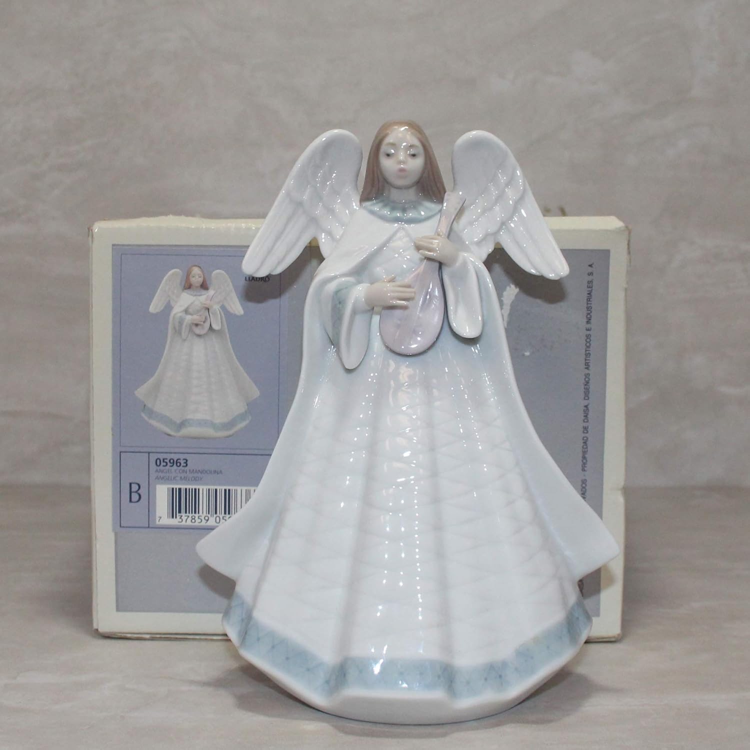 Lladro Angelic Melody Angel 5963 Tree Topper Retired 1993