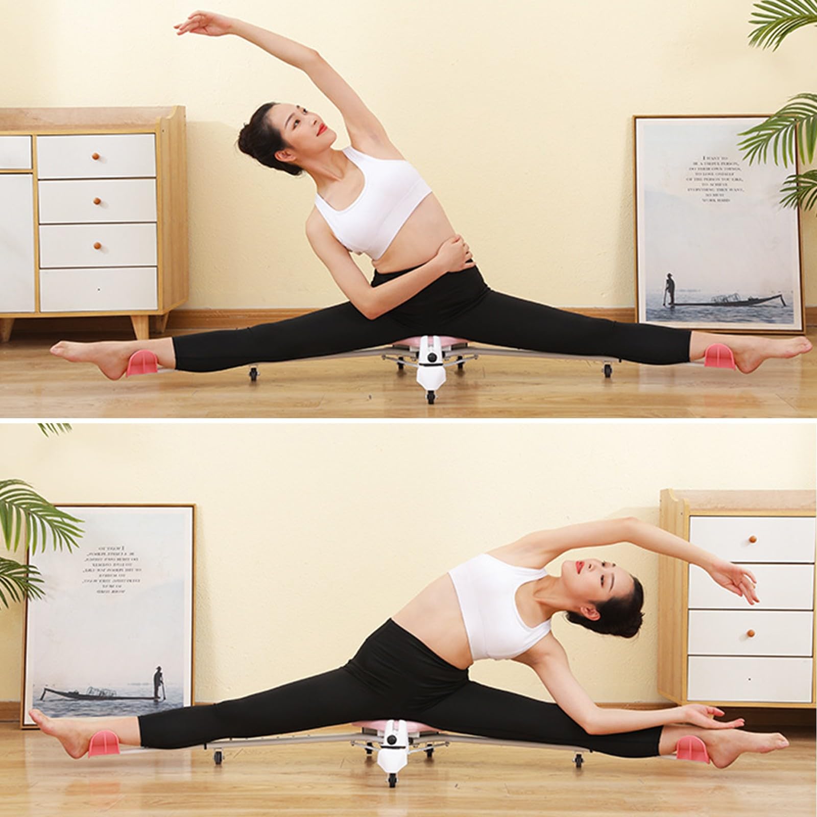 Macchina per allungare le gambe pieghevole, macchina per allungare le gambe per impieghi gravosi, versatile, flessibile, per casa e palestra.