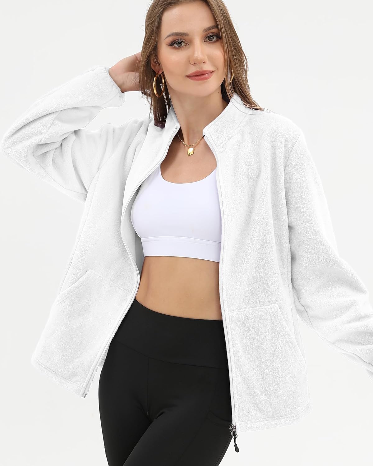 Argstar Women's Fleece Jacket with 6 Pockets (XS-2XL) - Image 5