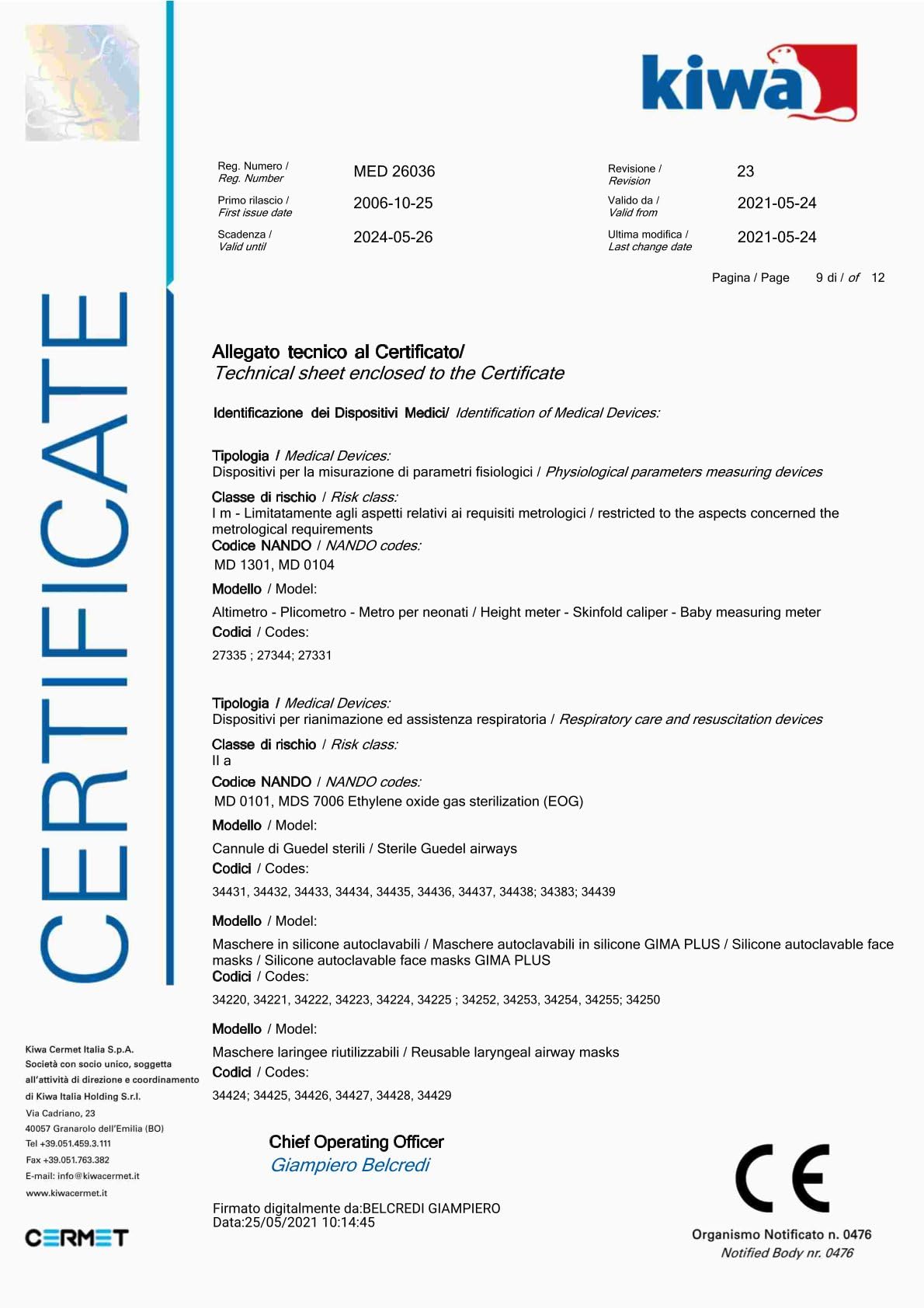 Gima 29947 Speculum Perno Sterile - medio Ø 26 mm