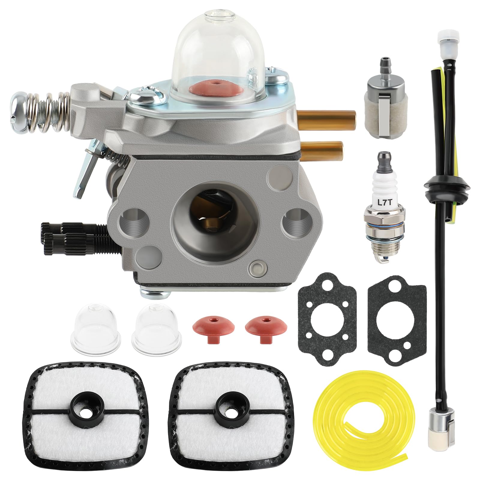 MOTOALL Carburetor with Tune Up Air Filter Kit for Echo SRM-2110 GT-2000 PE-2000 PP-800 PPF-2100 PPT-2100 Trimmer Carb