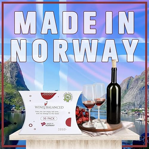 Miniatura 8 de Norway's Secret! Filtro de vino  No más gotas de vino o varitas! Removedor de sulfitos e histaminas (paquete de 36)  Filtro purificador de vino