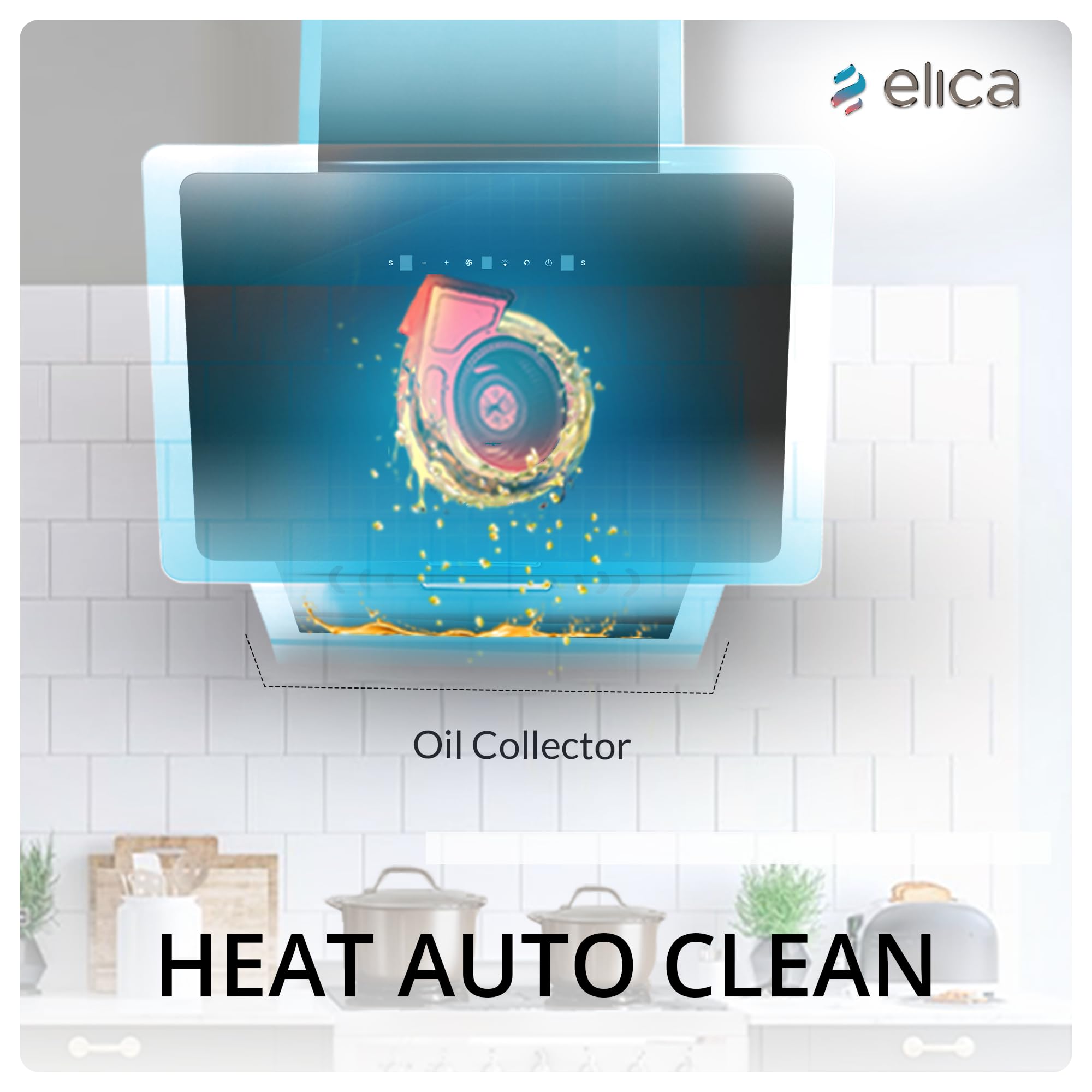 Elica Kitchen Chimney - Powerful & Easy Clean -5