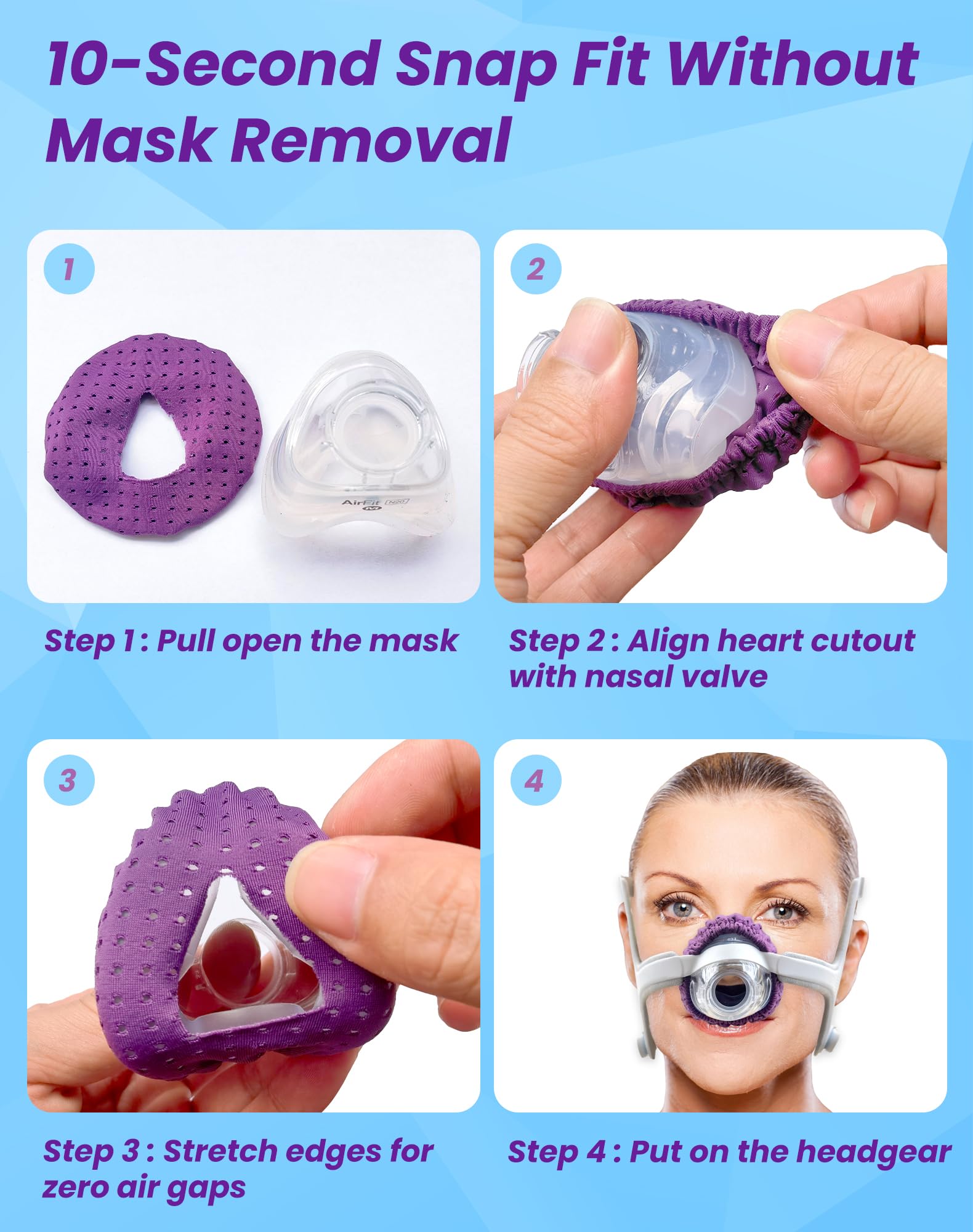 Amazon.co.jp: NATAKU 再利用可能 CPAP' 鼻マスクライナー ResMed N20