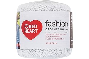 Red Heart Cotton Crochet Thread for Delicate Patterns