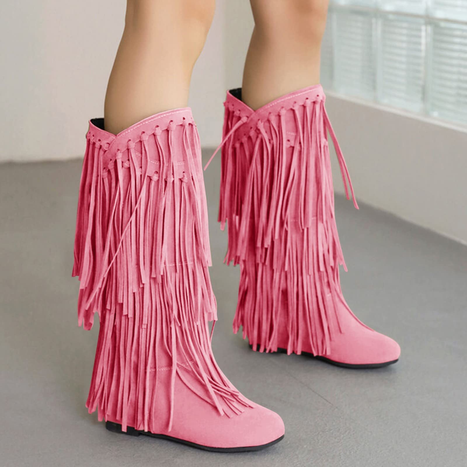 Stivali Texani Donna - Con Design Classico A Punta O Tonda Finiture In Cuoio O Similpelle Di Qualità Perfetti Per Abbinamenti Country Western O Look Rustico Chic