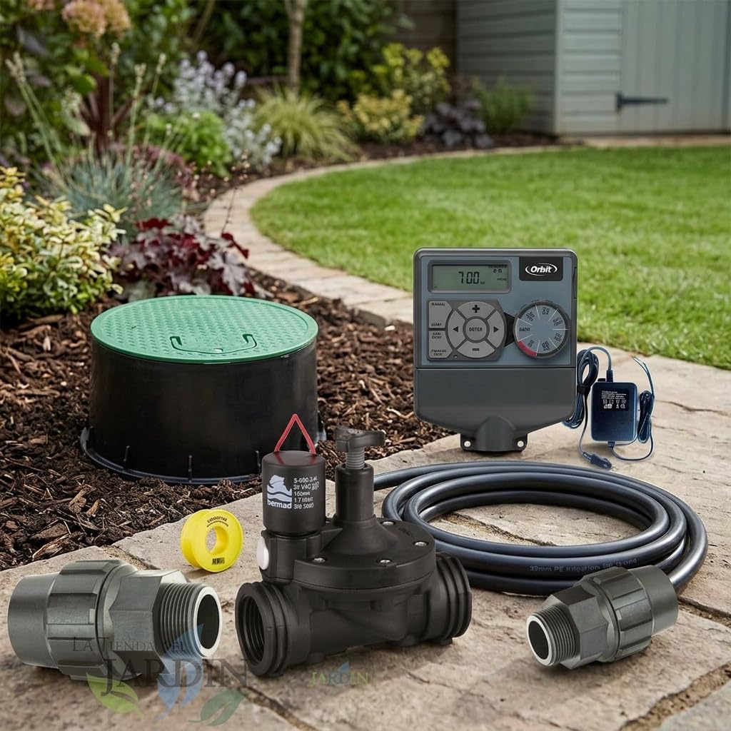 Suinga - Pacchetto di IRRIGAZIONE AUTOMATICA Orbit Irrigation 24V, 1 Zona di Irrigazione