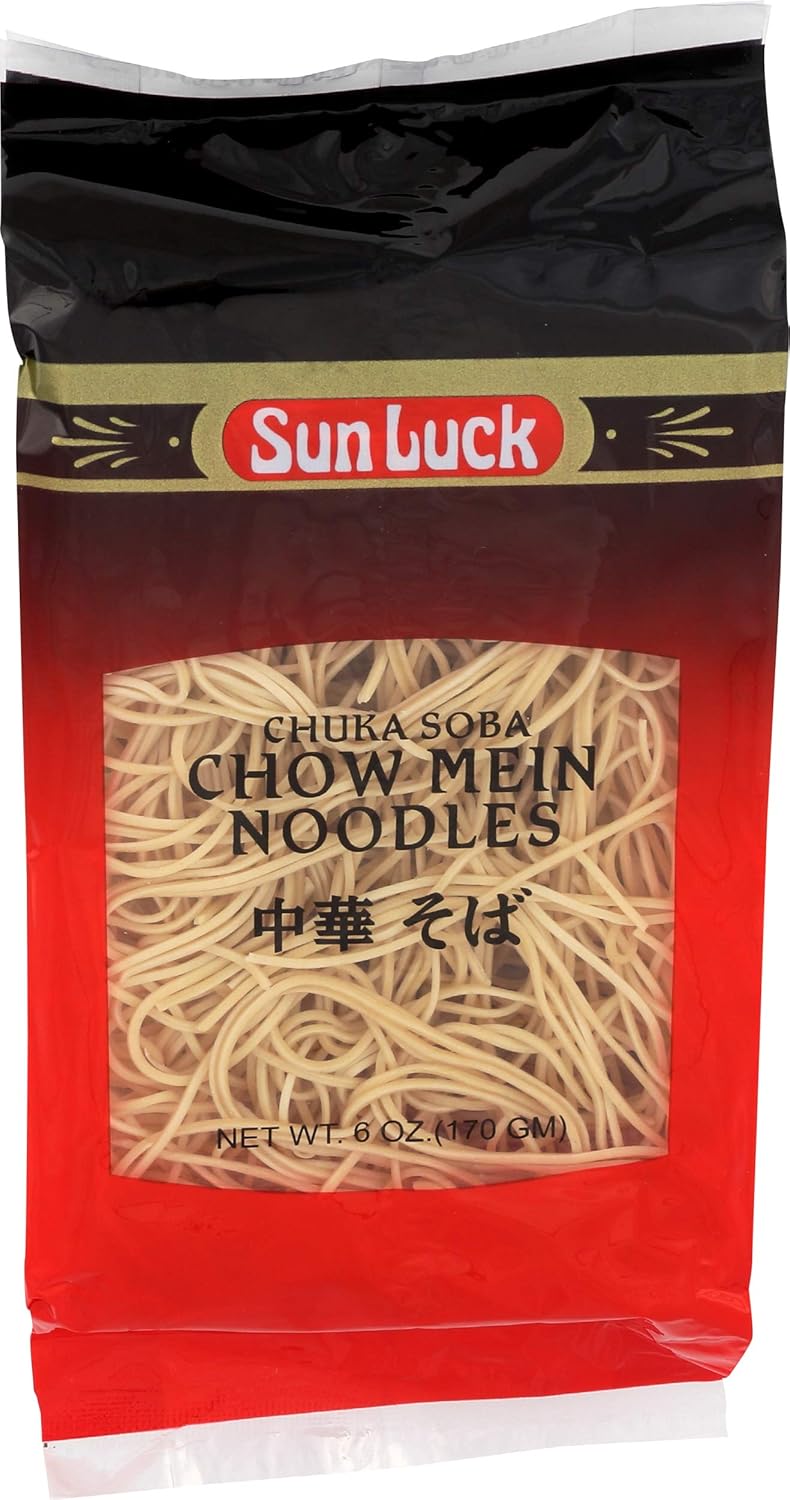 Sun Luck Chow Mein Chuka Soba, 6-ounce Bags (Pack of 12)