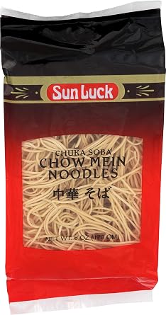 Sun Luck Chow Mein Chuka Soba, 6-ounce Bags Pack of 12