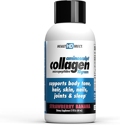 Miniatura 9 de Health Direct - Micropéptidos de colágeno líquido AminoSculpt - 28 onzas líquidas - 28 porciones - 0.35 oz de colágeno líquido de grado médico
